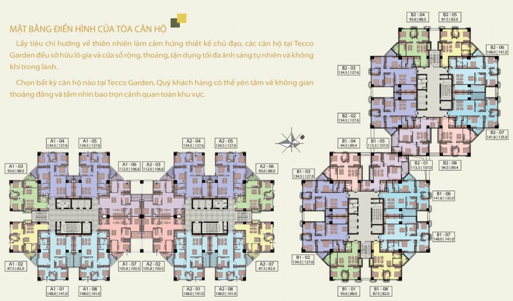 mặt bằng tổng dự án tecco garden