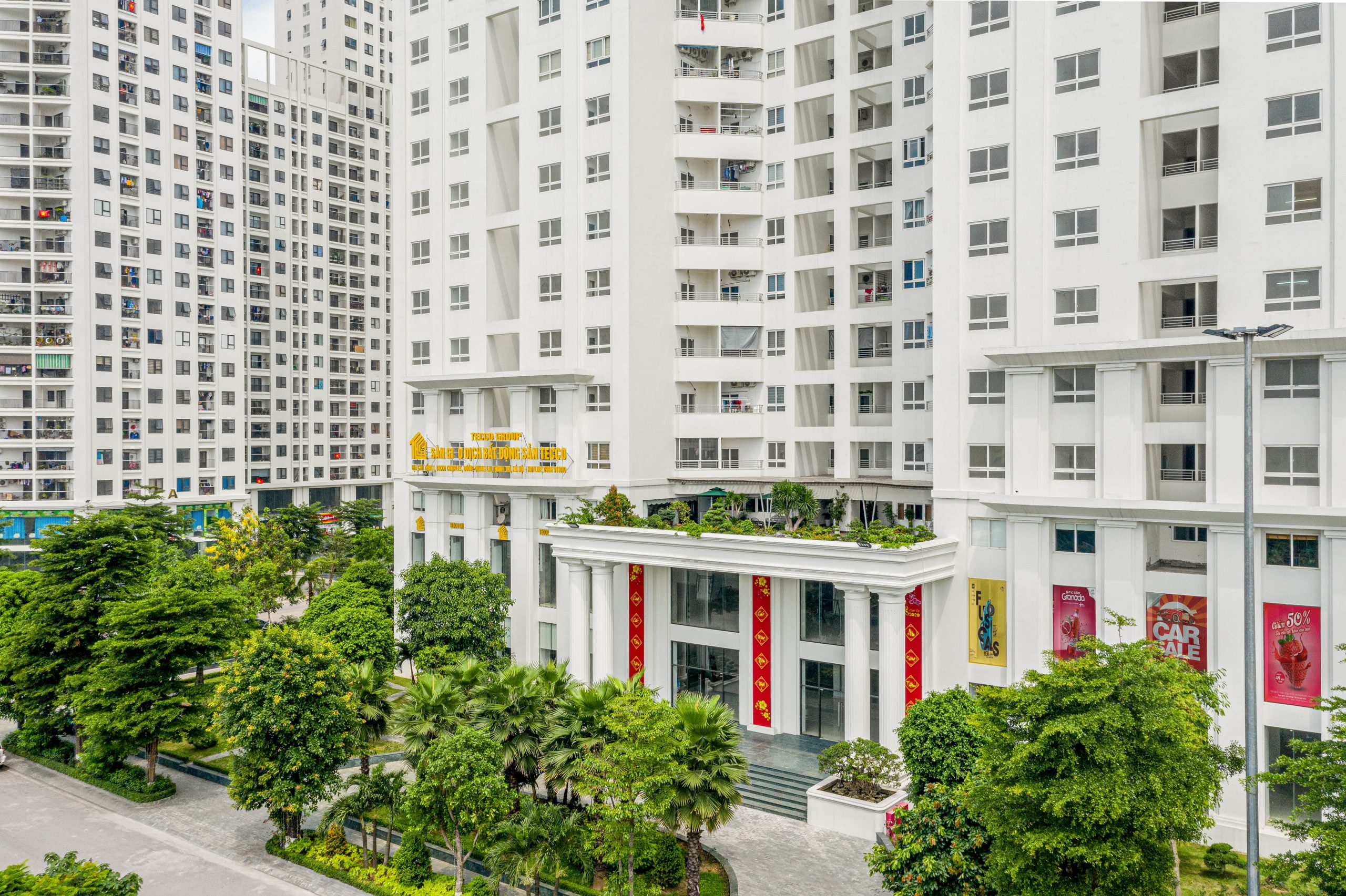 hình ảnh tổng quan dự án tecco garden ban ngày