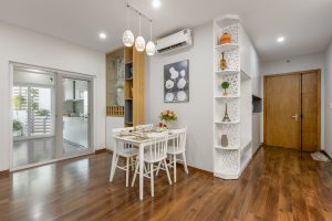 thực tế căn hộ 3pn tecco garden phòng bếp