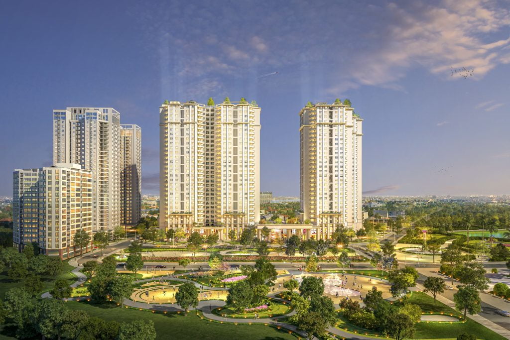 phối cảnh dự án tecco garden mặt sau